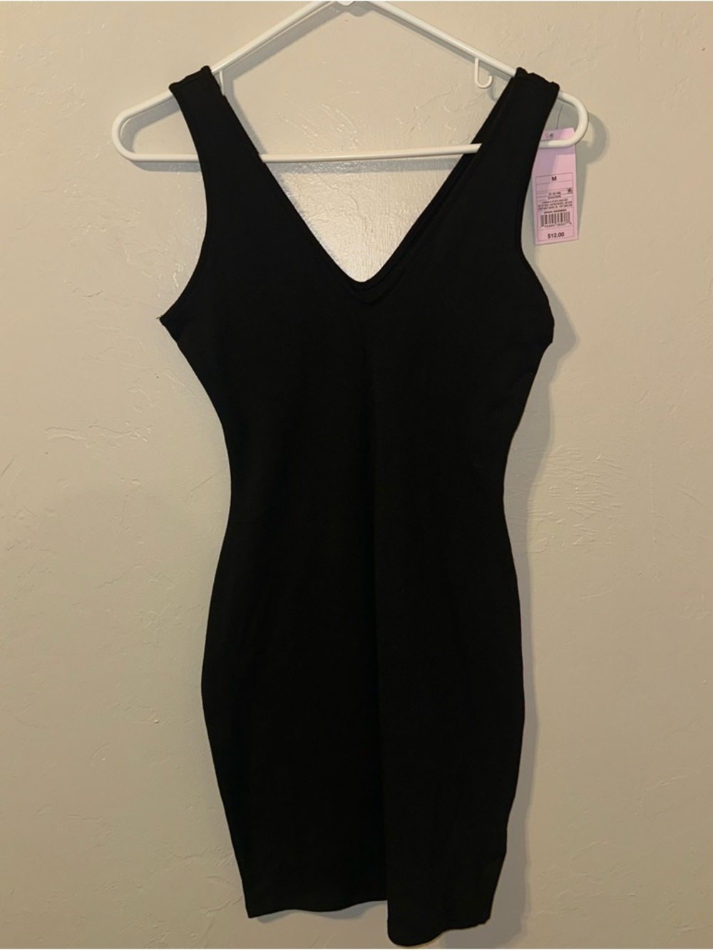 wild fable Black V-Neck Sleeveless Mini Bodycon Dress